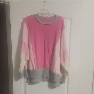 Peach Love California Pink and Gray Tunic